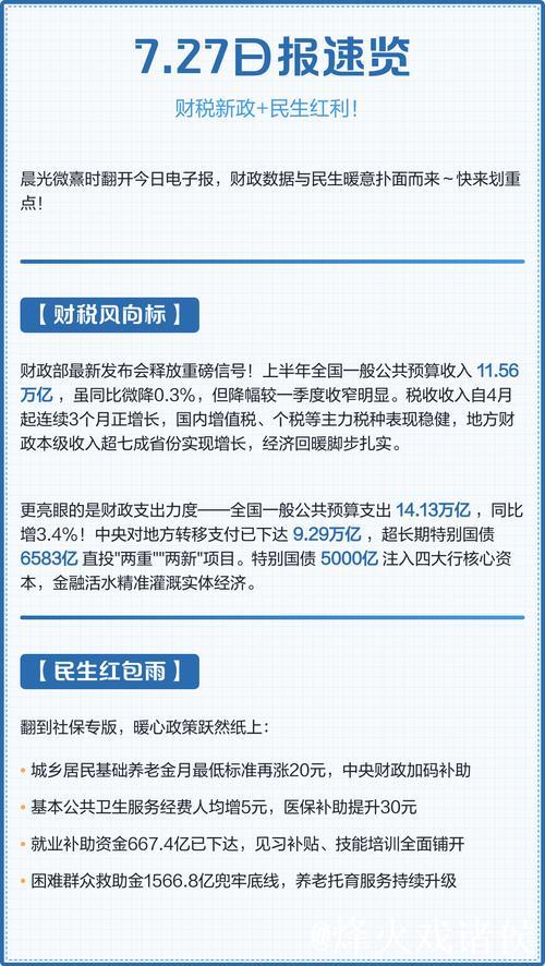 经济日报：税收数据显示宏观政策发力见效